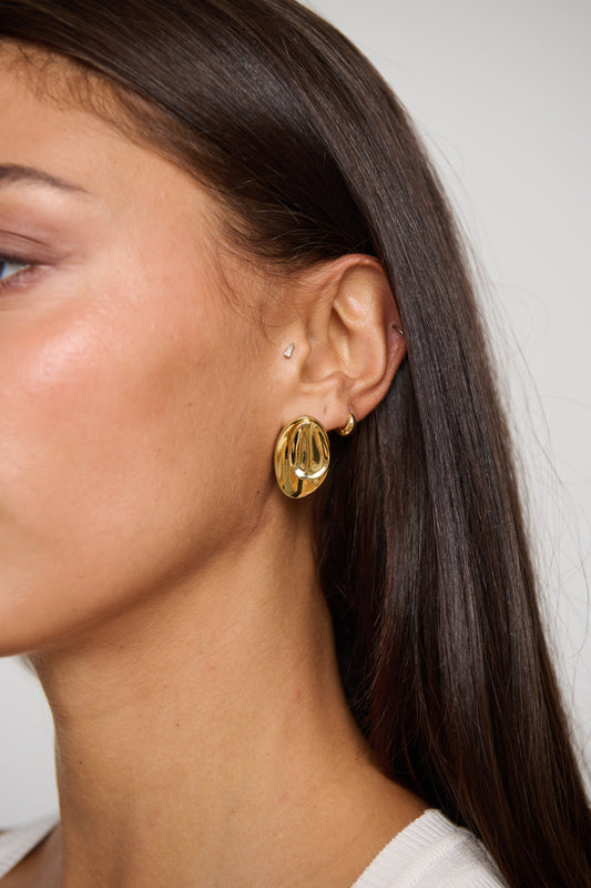 Pebble Earring Gold
