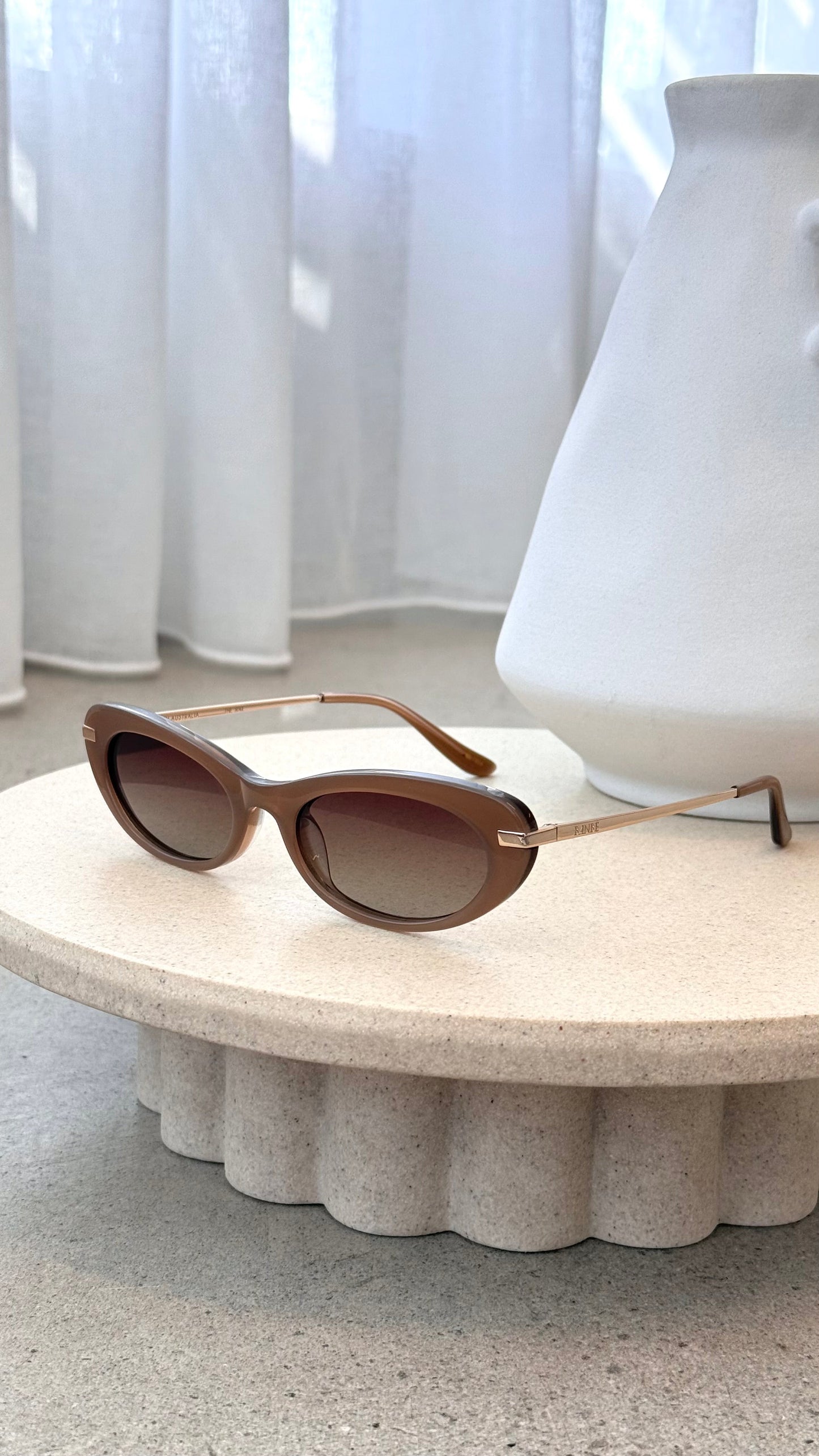 The Rae Sunglasses - Taupe / Brown