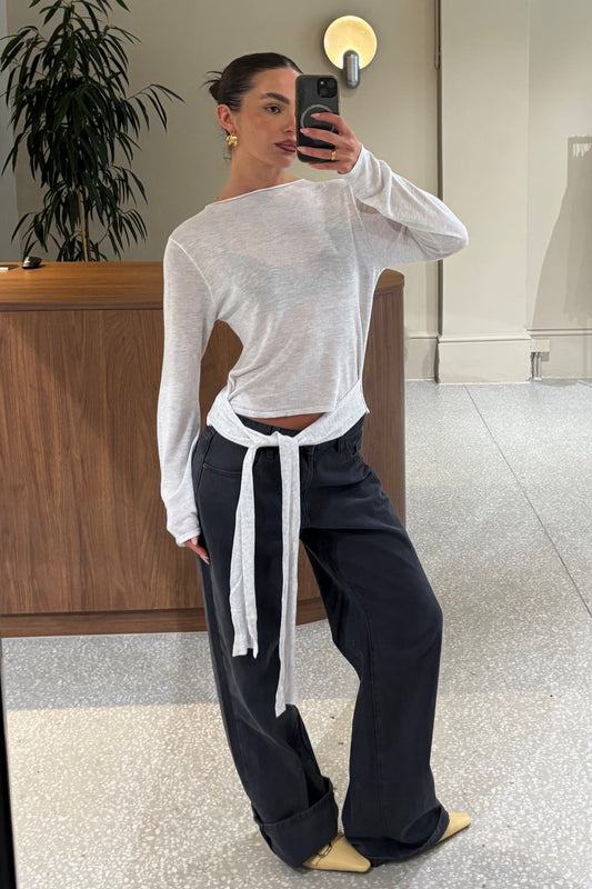 Natalia Long Sleeve White